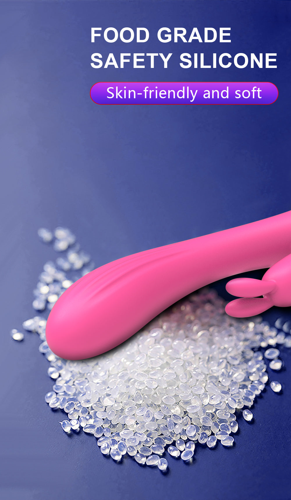 7 Frequencies Rabbit Vibrator with 42℃ Heating V8